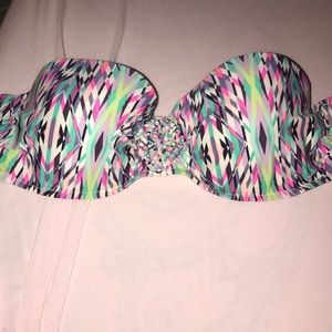 Multicolor strapless bikini!